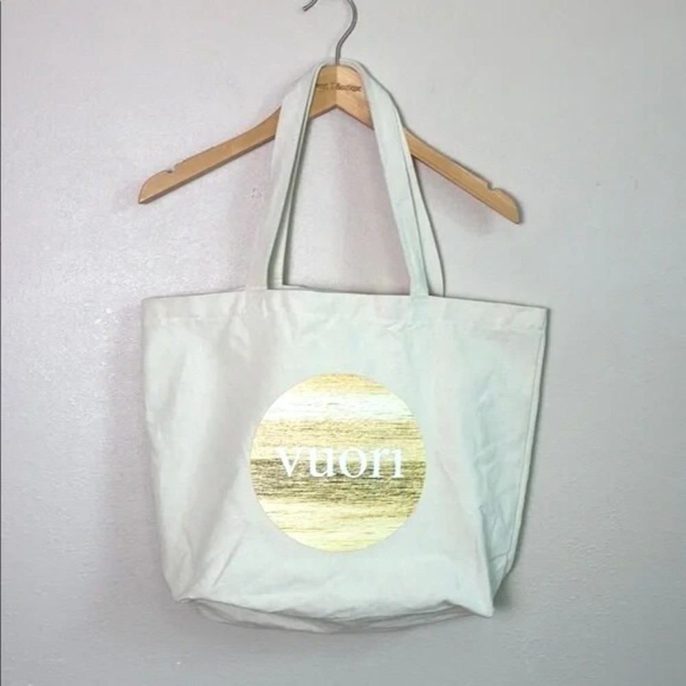 VUORI The‎ Rise The Shine Cotton Tote Beach Gym Bag Overnight Shoulder Utility